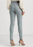 Lauren Ralph Lauren Metallic High-Rise Skinny Ankle Jeans Various Sizes