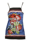 Versace Jeans Couture Envers Satin Panel Slip Dress Size 4