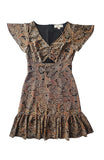 Michael Michael Kors Paisley-Print KeyHole Sienna Dress Size 0