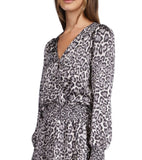 Michael Michael Kors Women's Wildcat Printed Smocked Dress Size XXS