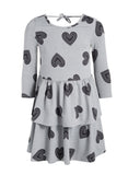 Epic Threads Heart-Printed Tiered Dress For Girl Size 6X