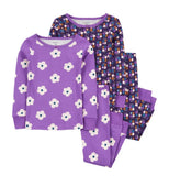 Carter's Floral and Butterfly Print 4-Piece Pajama Set Size 5t