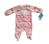 Carter's Fair Isle Fleece Sleep & Play Pajamas for Baby Girl Various Sizes