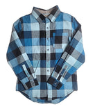 Univibe Long Sleeve Portsmith Brushed Flannel Shirt for Boys Size Large