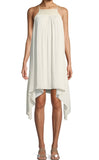 Halston Heritage Sleeveless Smocked High Neck Dress for Women